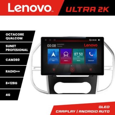 Navigatie Mercedes Vito w447 2016- ecran 13" 2K 8+128 Android Waze USB Navigatie 4G 360 Toslink Youtube Radio KIT-w447+EDT-E513-PRO