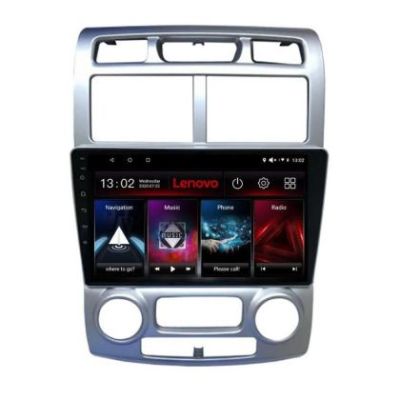 Navigatie Kia Sportage 2005-2007 Lenovo Kit-0023 8 core QLED 2K 8+256 360 Android Waze USB Navigatie Internet Youtube Radio