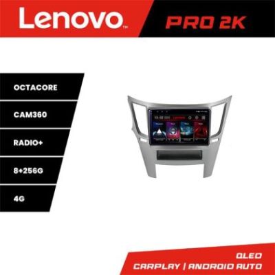 Navigatie Subru Legacy 2010-2015 Lenovo Kit-458 8 core QLED 2K 8+256 360 Android Waze USB Navigatie Internet Youtube Radio