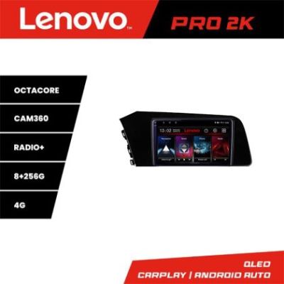 Navigatie Hyundai Elantra 2021- Lenovo Kit-elantra2021 8 core QLED 2K 8+256 360 Android Waze USB Navigatie Internet Youtube Radio