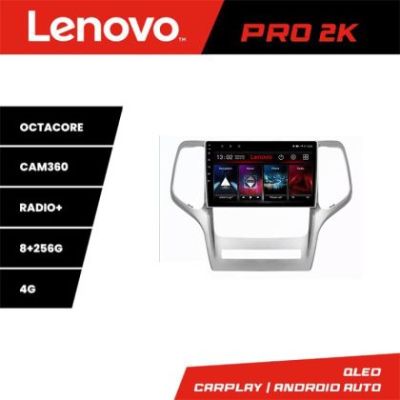 Navigatie Jeep Gran Cherokee 2011-2013 Lenovo Kit-GRCHE 8 core QLED 2K 8+256 360 Android Waze USB Navigatie Internet Youtube Radio