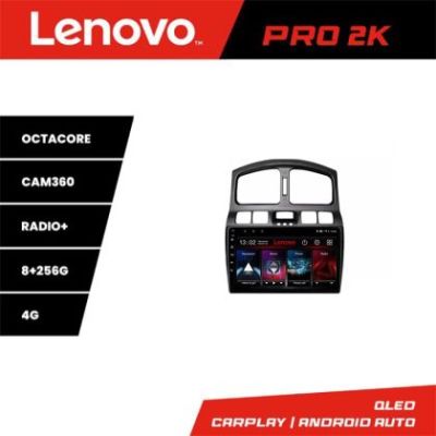Navigatie Hyundai Santa Fe 2000-2006 Android radio gps internet 8 core QLED 2K 8+256 360 Lenovo