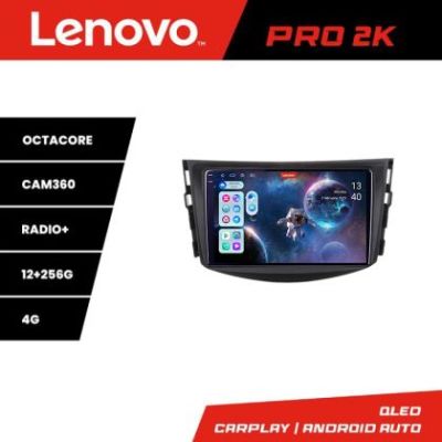 Navigatie Toyota RAV4 Lenovo Kit-018 8 core QLED 2K 12+256 360 Android Waze USB Navigatie Internet Youtube Radio