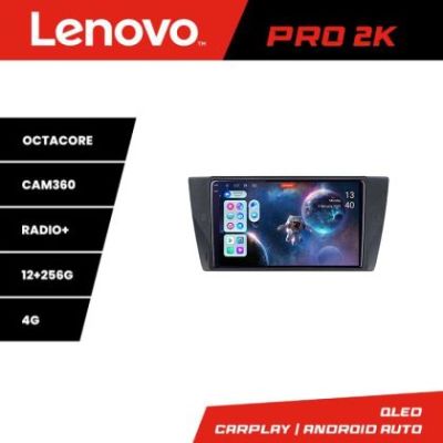 Navigatie BMW Seria 3 E90 Lenovo Kit-095 8 core QLED 2K 12+256 360 Android Waze USB Navigatie Internet Youtube Radio