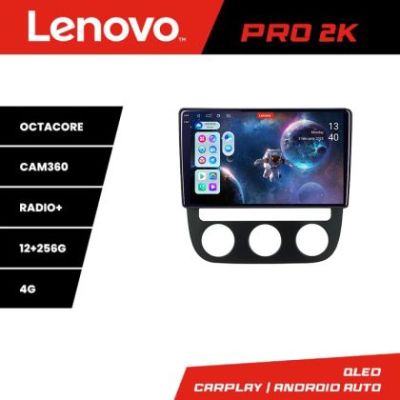 Navigatie VW Golf 5 2004-2010 clima automatica Android radio gps internet 8 core QLED 2K 12+256 360 Lenovo