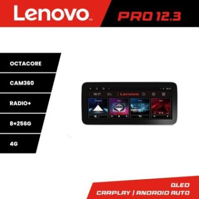 Navigatie Mercedes GLK 2008-2011 NTG4 Lenovo PRO 8+256 12.3 inch qled android 4G DSP gps internet  Kit-glk-ntg4