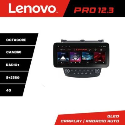 Navigatie Honda Accord 2004-2008 K-accord Lenovo PRO 8+256 12.3 inch qled android 4G DSP gps internet  Q