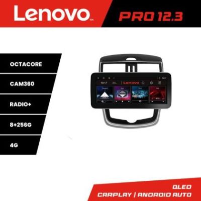 Navigatie Nissan Pulsar 2014-2018 Lenovo PRO 8+256 12.3 inch qled android 4G DSP gps internet  KIT-pulsar