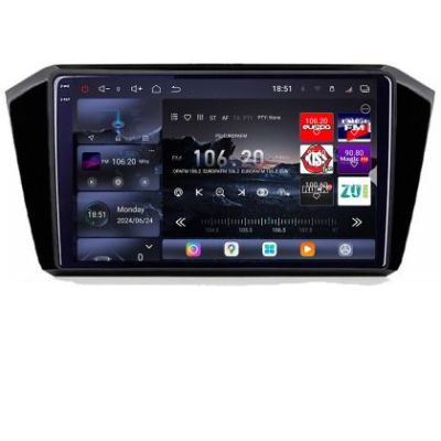 Navigatie VW Passat 2015- Edotec Kit-518 8 core QLED 2K 16+512GB 360 Android Waze USB Navigatie Internet Youtube Radio