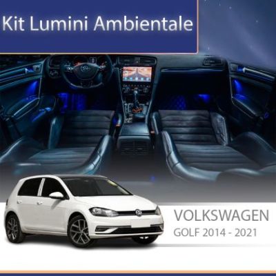 Lumini Ambientale NIGHTVIBE VW Golf 7 dedicat trimuri control din sistemul original sau telefon