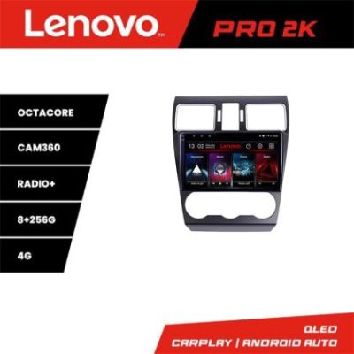 Navigatie Subaru Forester XV Lenovo Qled 2K Octa Core 8+256 360 DSP carplay android auto radio gps internet kit-062-2019+PRO-2K-9-8+256