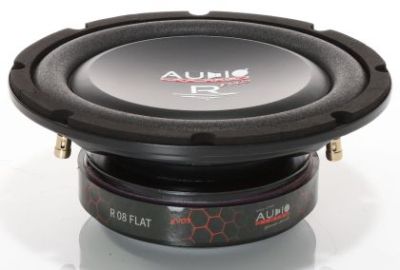 Subwoofere plat de înaltă eficiență R 08 FLAT EVO3-D4, realizat cu MDF de10/18mm