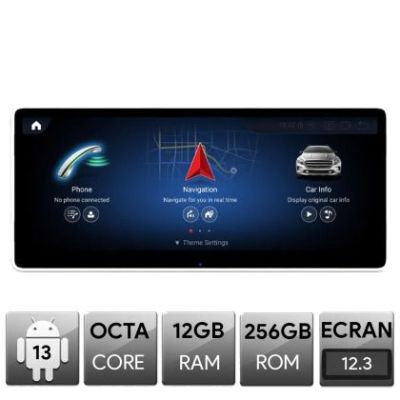 Navigatie Mercedes B W246 NTG5, Android, Octa Core, 12+256, 12.3", Qled 2K 2400x900, Qualcomm 680
