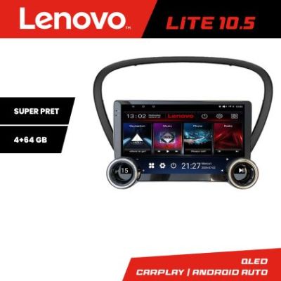 Navigatie Peugeot 607 Lenovo  8 core 4+64 10.5 inch Incell 1K android Wifi 5Ghz gps internet  Kit-607