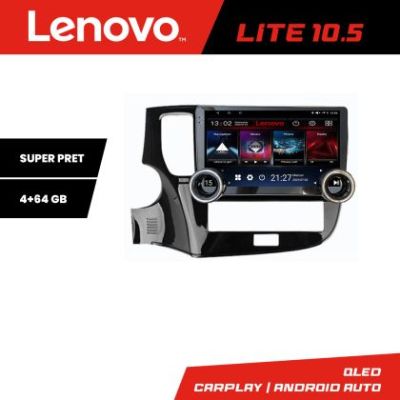 Navigatie Mitsubishi Outlander 2014- Kit-1230 Lenovo  8 core 4+64 10.5 inch Incell 1K android Wifi 5Ghz gps internet