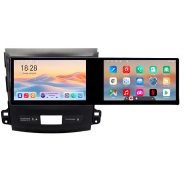 Navigatie Mitsubishi Outlander 2010 Kit-056 Edotec 2 ecrane  8 core 4+128 21.6 inch Incell android Wifi 5Ghz gps internet  Q v1