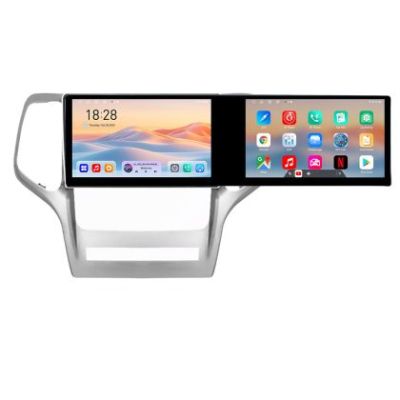 Navigatie Jeep Gran Cherokee 2011-2013 Kit-grche Edotec 2 ecrane  8 core 4+128 21.6 inch Incell android Wifi 5Ghz gps internet 32