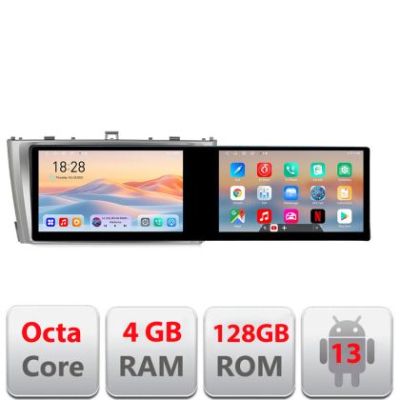 Navigatie Toyota Avensis 2009-2015 Kit-TY12 Edotec 2 ecrane  8 core 4+128 21.6 inch Incell android Wifi 5Ghz gps internet  Q