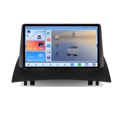Navigatie Renault Megane 2 C-098 Android 8 Core 2.2 Ghz 8+128 Qled 1K ADAS 4G LTE GPS 360 KIT-098+EDT-E409V3