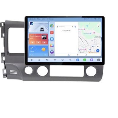 Navigatie dedicata Honda Civic Sedan N-044 Edonav ecran 13" 1K 4+64 Android Waze USB Navigatie 4G 360 Toslink Youtube Radio KI